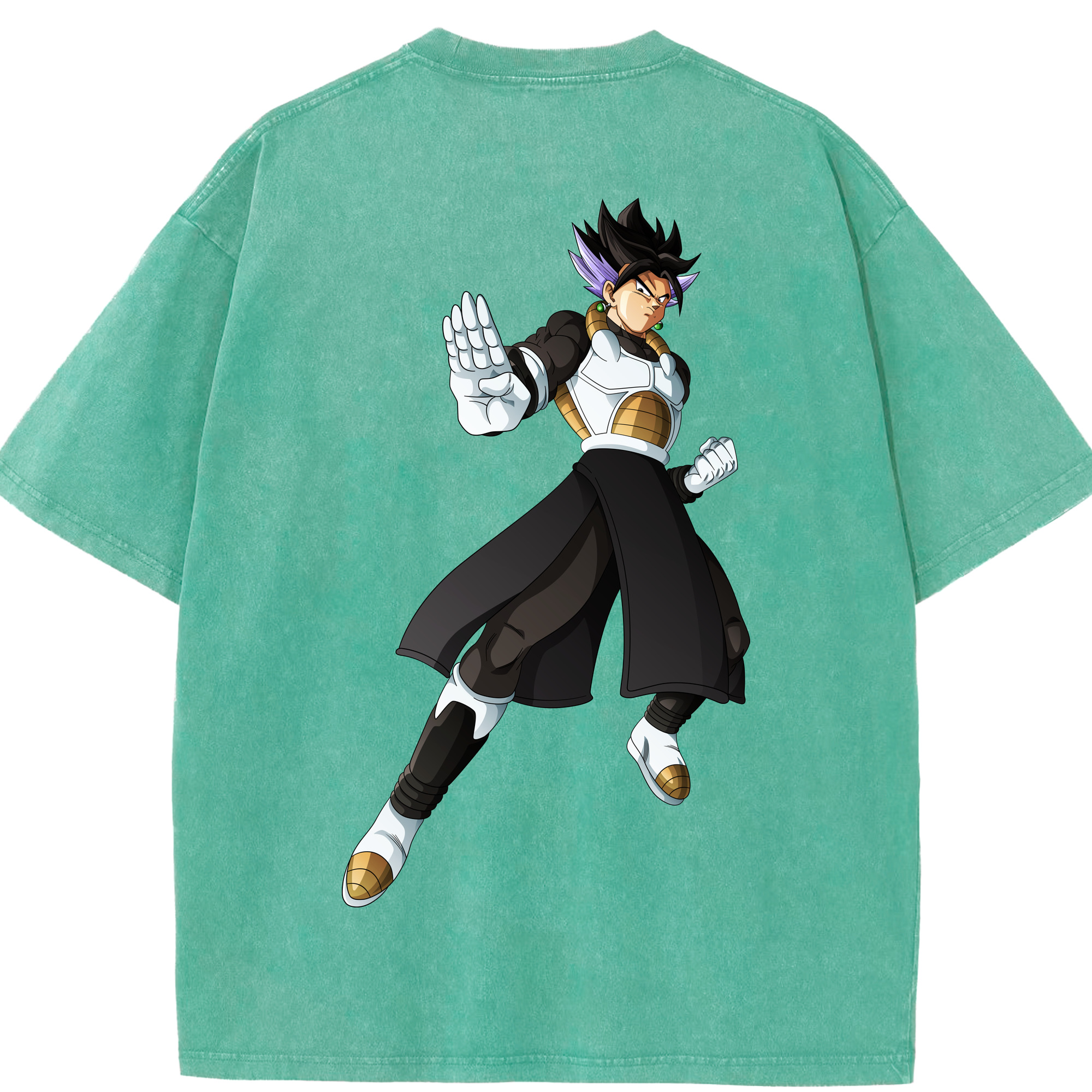 （画像用） ドラゴンボール ベジット DRAGON BALL Vegetto 綿100% ヴィンテージ風 半袖Tシャツ（背面プリント）